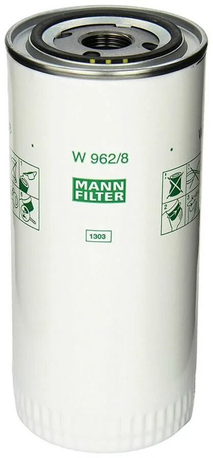 Фильтр W962/8 MANN+HUMMEL масляный